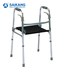 Caminante plegable de aluminio SKE206 de la cómoda con el asiento para las personas mayores